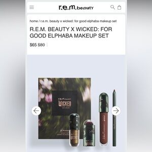BNIB R.E.M. Beauty Elphaba 4-Piece Makeup Set